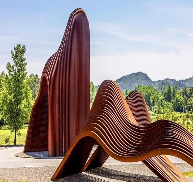 惠城锈钢板造型
